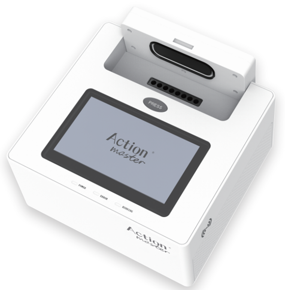 Genchek isothermal fluorescence analyzer, portable 8-well unit with touchscreen